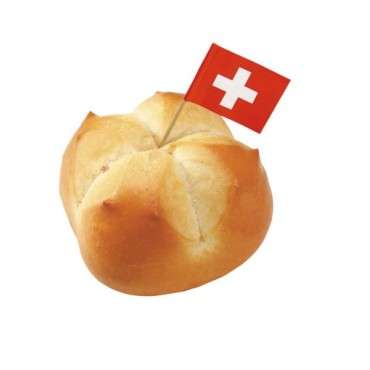 Swiss Flag Toothpick Topper, 25 pcs