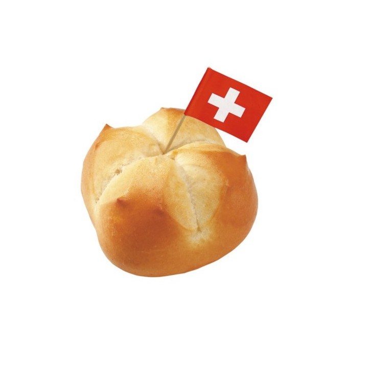 Swiss Flag Toothpick Topper, 25 pcs