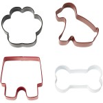 Wilton Pet themed Cookie Cutter Set, 4 pcs