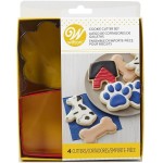 Wilton Pet themed Cookie Cutter Set, 4 pcs