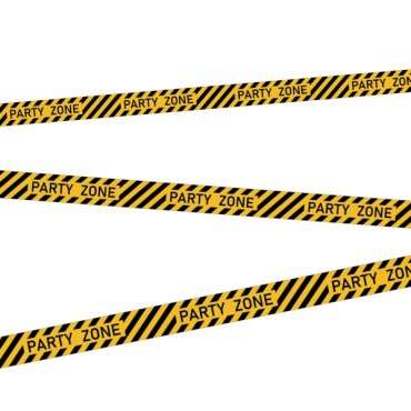 Party Absperrband PARTY ZONE - Caution Tape Banner - Warnabsperrband Party