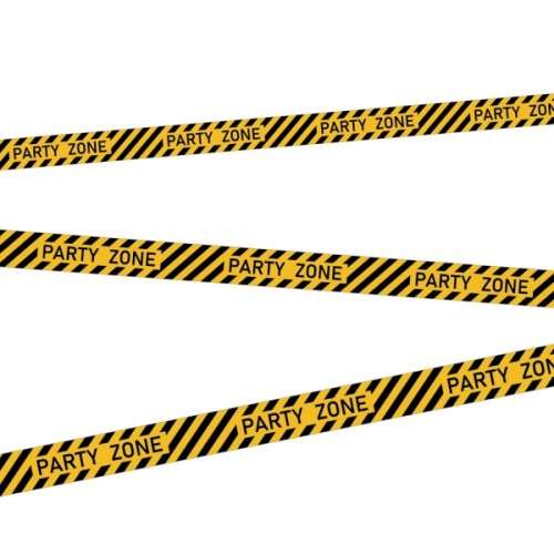 Amscan Deco Caution Tape Party Zone Banner, 70MM x 5M