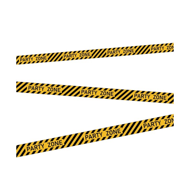 Caution Tape Construction Party Partyzone - Decorative Caution Tape PARTY ZONE