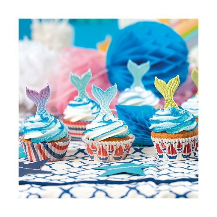 Mermaid Tail Sugar Decoration - Cake Decoration Mermaids