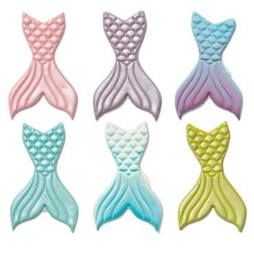 Mermaid Tail Sugar Decoration - Cake Decoration Mermaids