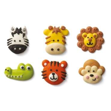 Safari Animals Sugar Decoration - Gluten Free Jungle Animals Sprinkles