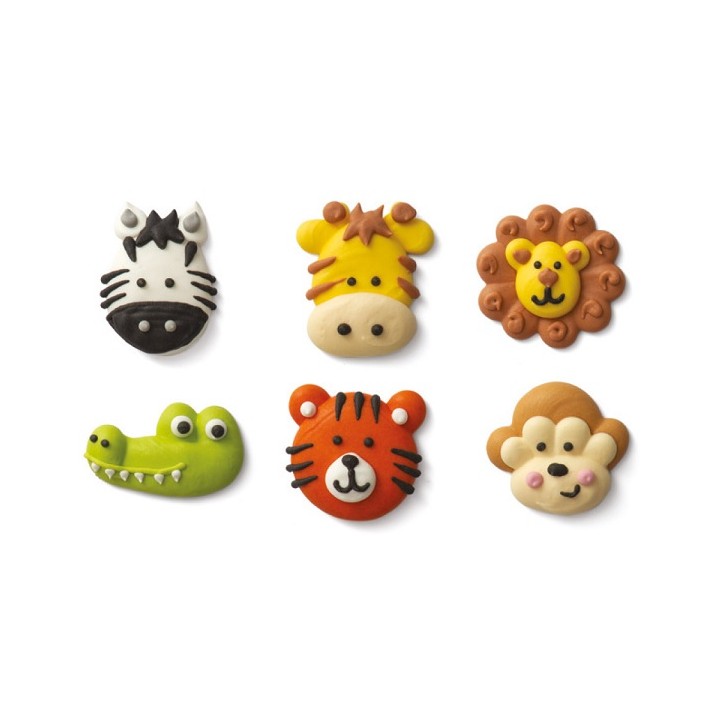 Safari Animals Sugar Decoration - Gluten Free Jungle Animals Sprinkles