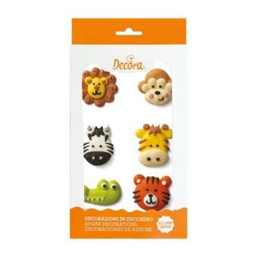 Safari Animals Sugar Decoration - Gluten Free Jungle Animals Sprinkles