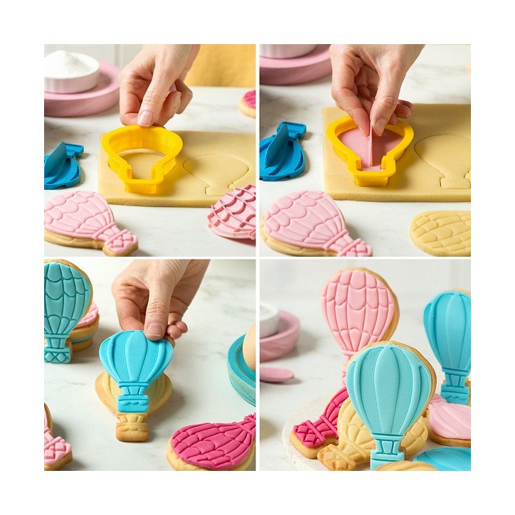 Hot Air Balloon Cookie Cutter with Embosser 0255035