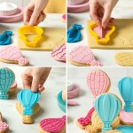 Decora Hot Air Balloon Cookie Cutter with Embosser, 3-pcs