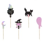 PartyDeco Halloween Cupcake Topper, 6 pcs