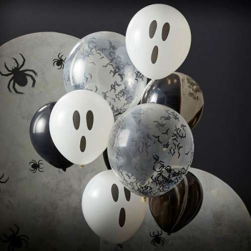 Ginger Ray Halloween Ghost Balloon Bundle 9 pcs