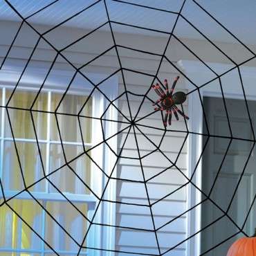 Spiderweb Halloween Decoration - Halloween Decor Web Rope 152x152cm