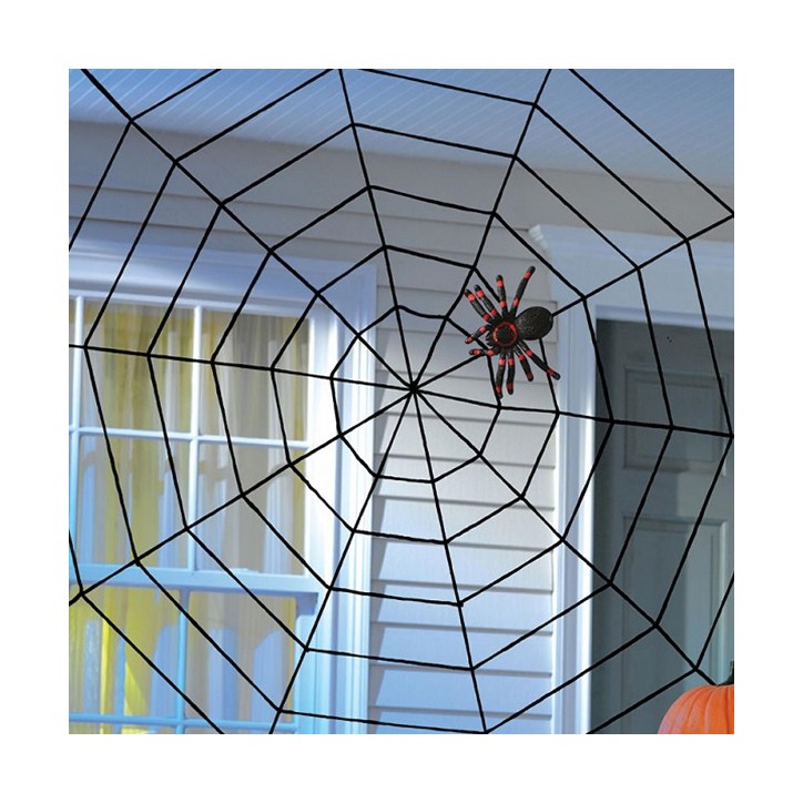 Spiderweb Halloween Decoration - Halloween Decor Web Rope 152x152cm