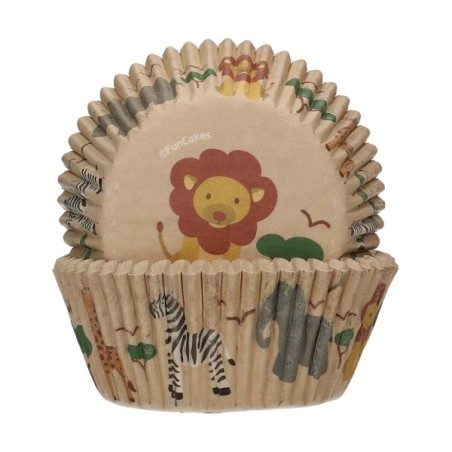 Cupcake cases Safari animals Africa