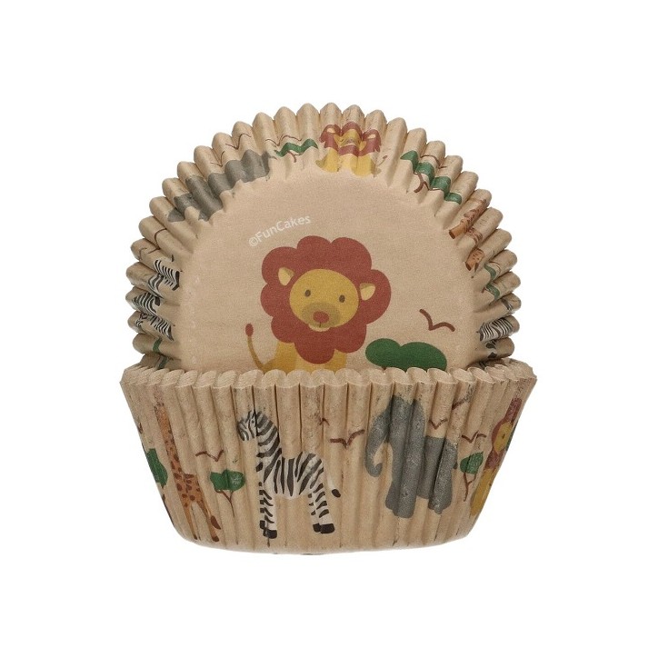 Cupcake cases Safari animals Africa