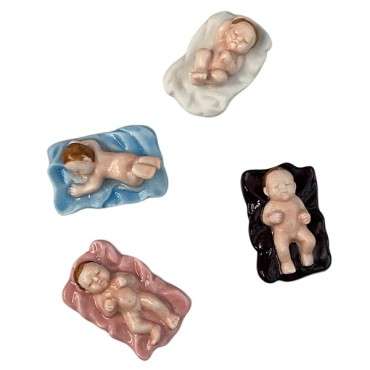 Dreikönig Einbackfigur Baby - 3-König Figur Baby - Einbackfigur Baby für Dreikönigskuchen, Dreikönigskuchen Zubehör