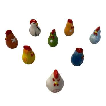 King Cake Figurine Chicken - Chick Epiphany Figurine - Bread Baking Accessoires