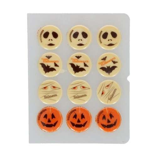 FunCakes 3.8cm Halloween Chocolate Decoration, 12 pcs