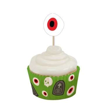 Frankenstein Cupcake Förmchen Set - Halloween Cupcake Set Frankenstein