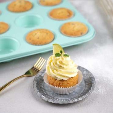 Muffin Backform Mint - Cupcake Backblech für 12 Cupcakes