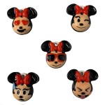 Porzellan Dreikönigsfigur Mickey oder Minnie Emoji Anhänger, 1 Stück