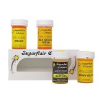 Sugarflair Colours YELLOW Set 4x25g