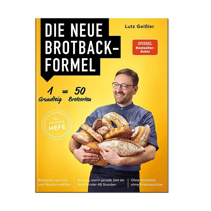 Brotbackformel 1 Grundteig - 50 Brotsorten Lutz Geissler Brotbackbuch