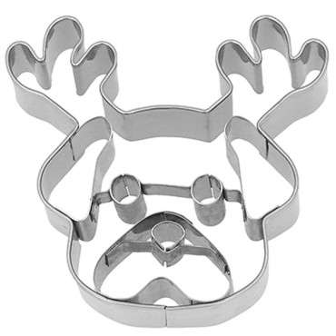 Christmas Dog Cookie Cutter - Pug Xmas Cookie Cutter