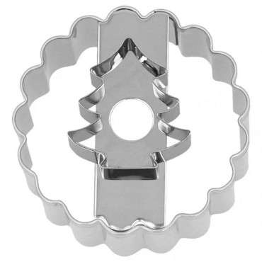 Christmas Tree Linzer Cookie Cutter - Sandwich Cookie Cutter