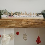 Ginger Ray Holz Adventskalender Snow Scene 10x64cm