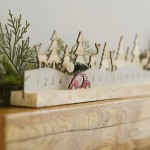 Ginger Ray Holz Adventskalender Snow Scene 10x64cm