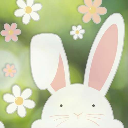 Ginger Ray Ostern Peeking Bunnies Fenstersticker