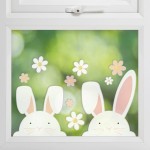 Ginger Ray Ostern Peeking Bunnies Fenstersticker