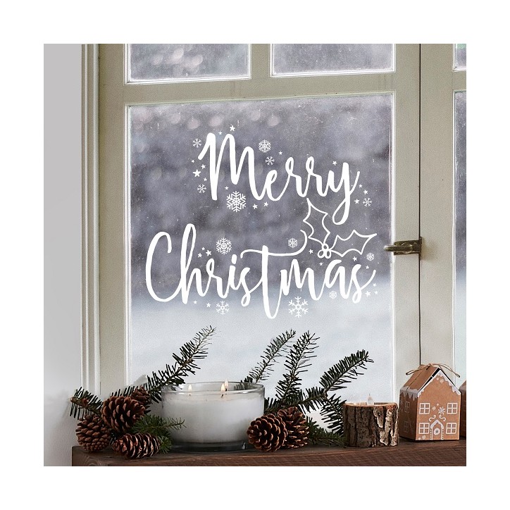 Xmas Window Decoration Merry Christmas Window Sticker