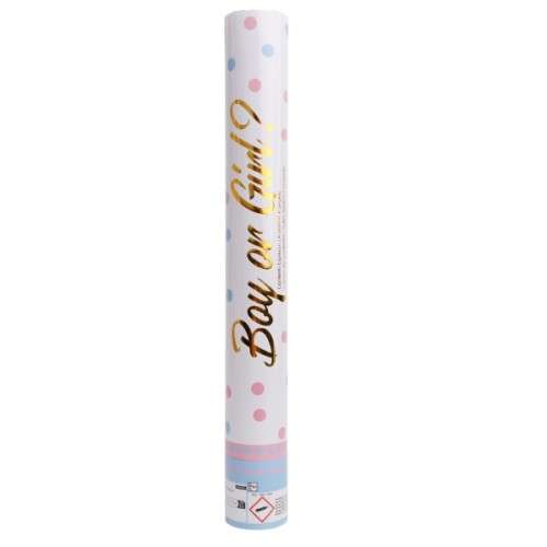 Amscan 40cm Confetti Cannon Gender Reveal BOY