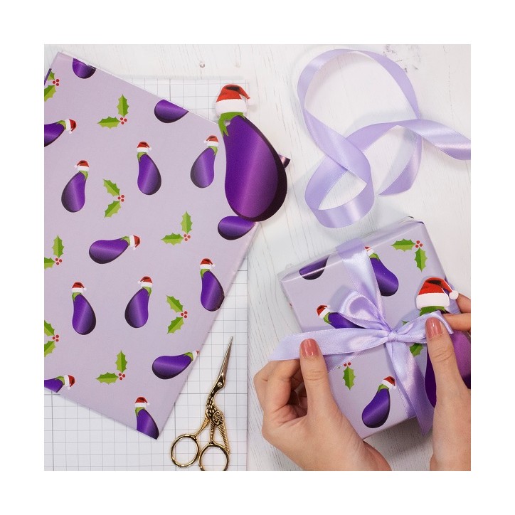 Naugty Aubergine Gift Wrapping Kit