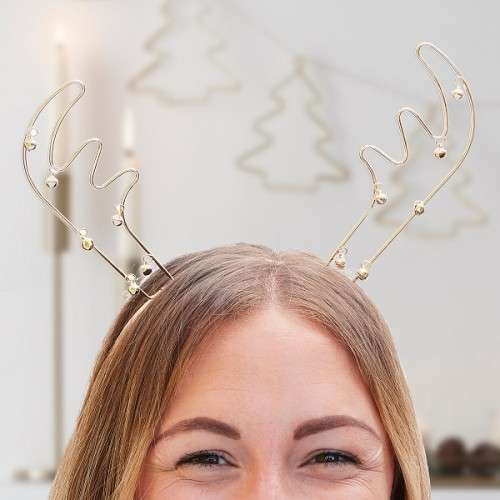 Ginger Ray Reindeer Antlers Christmas Party Headband, 1 pcs