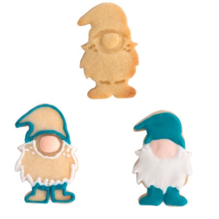 Christmas Elf Cookie Cutter - Christmas Gimp Cutter - Christmas Gnome Cookie Cutter