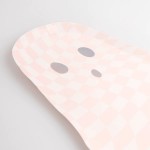 Meri Meri Halloween Pink Checker Ghost Party Plates, 8 pcs