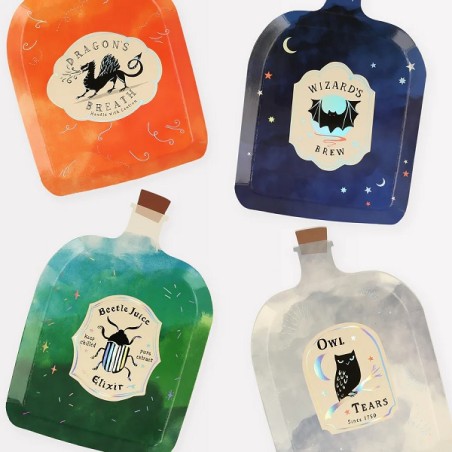 Magic Shaped Plates Potion bottles