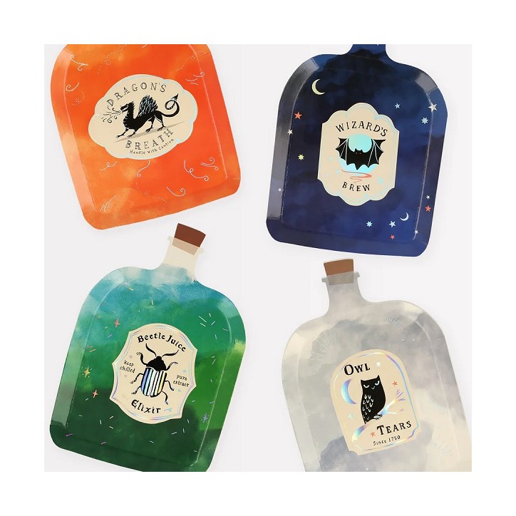 Magic Shaped Plates Potion bottles