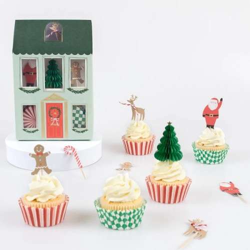 Meri Meri Festive House Cupcake Kit 48-teilig