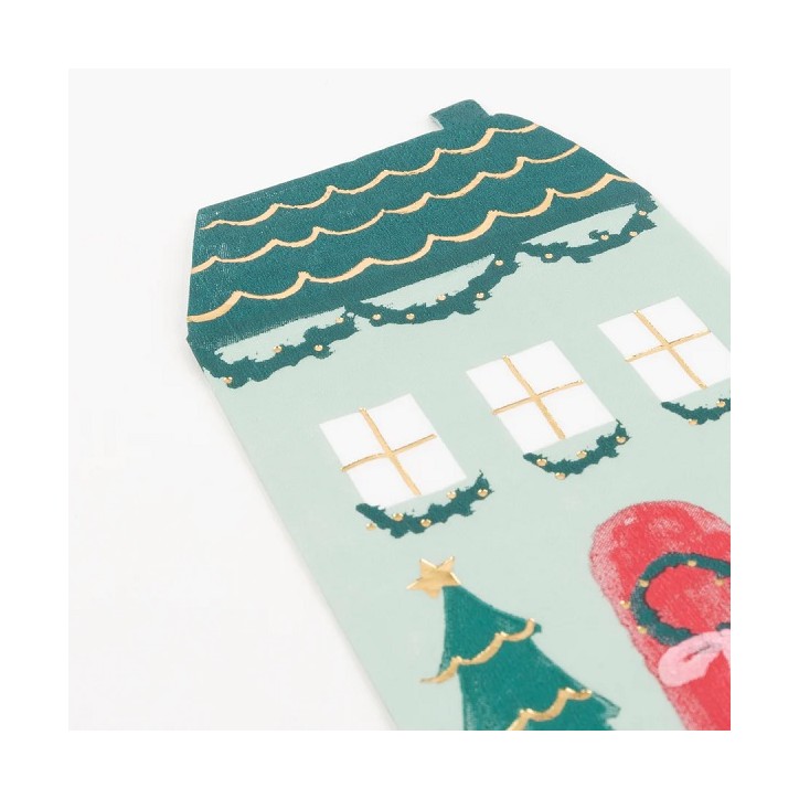 Christmas House Napkins - Festive House Tableware