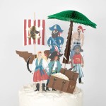 Meri Meri Pirates & Palm Tree Cake Toppers 7 pcs