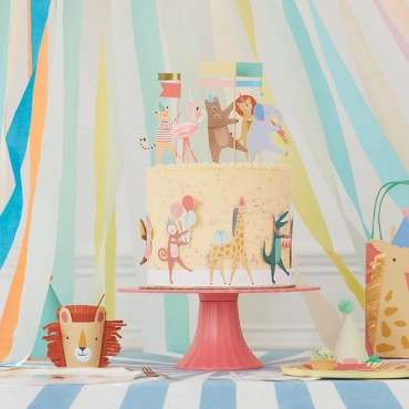 Animal Parade Cake Wrap & toppers