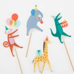 Meri Meri Animal Parade Novelty Candles, 4 pcs