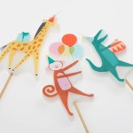 Meri Meri Animal Parade Novelty Candles, 4 pcs