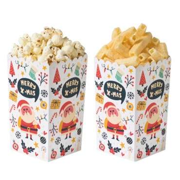 Weihnachten Snack Boxen - Merry Christmas Popcorn Box