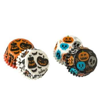 Halloween Bonbon Papierchen - Halloween Pralinenkapseln - Mini Papierförmchen Halloween